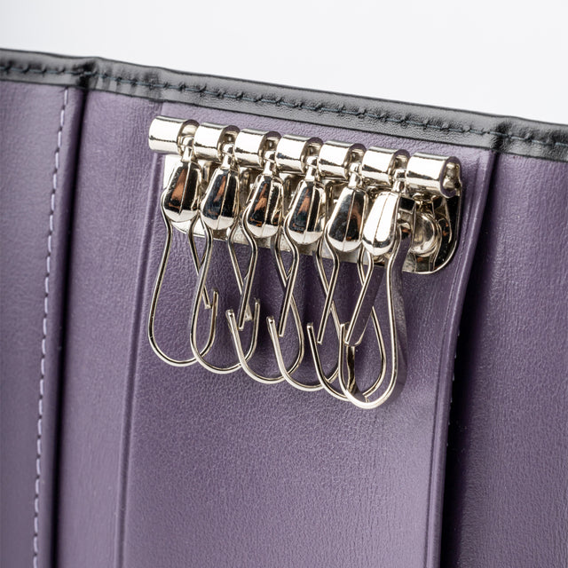 STERLING 6 HOOK KEY CASE PURPLE - PURPLE
