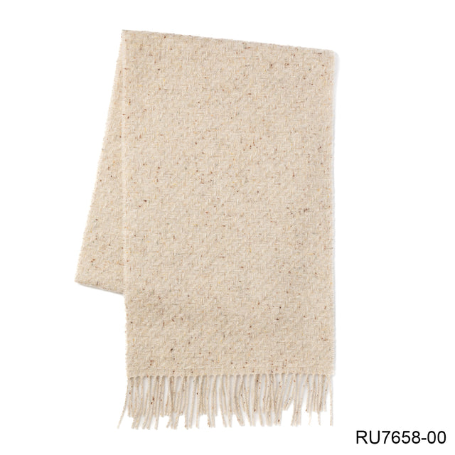 100% Cashmere SFA Fibre Woven Scarf 180x30 - CREAM DUN