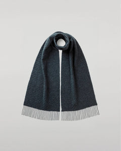 100% Cashmere SFA Fibre Woven Scarf 180x30 - STORM