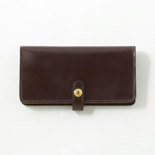 ROUND LONG PURSE - CIGAR