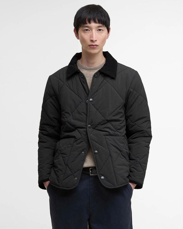 MODIFIED SHORT LIDDESDALE QUILTED JACKETED JACKET - BLACK MQU1866BK11 -BLACK BARBOUR 