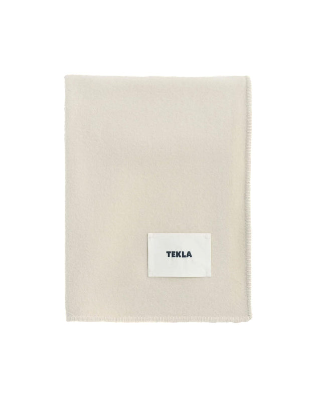 LAMBSWOOL BLANKET - SNOW LB-OW130X180 -Snow TEKLA 