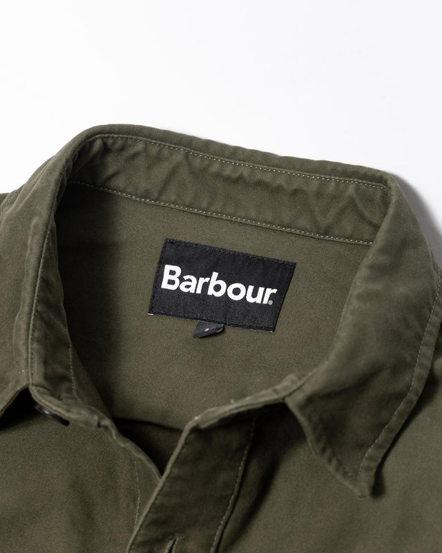 NEWBIRCH OVERSIZED COTTON SATEEN OVERSHIRT - FOREST MOS0437GN91 -FOREST BARBOUR 
