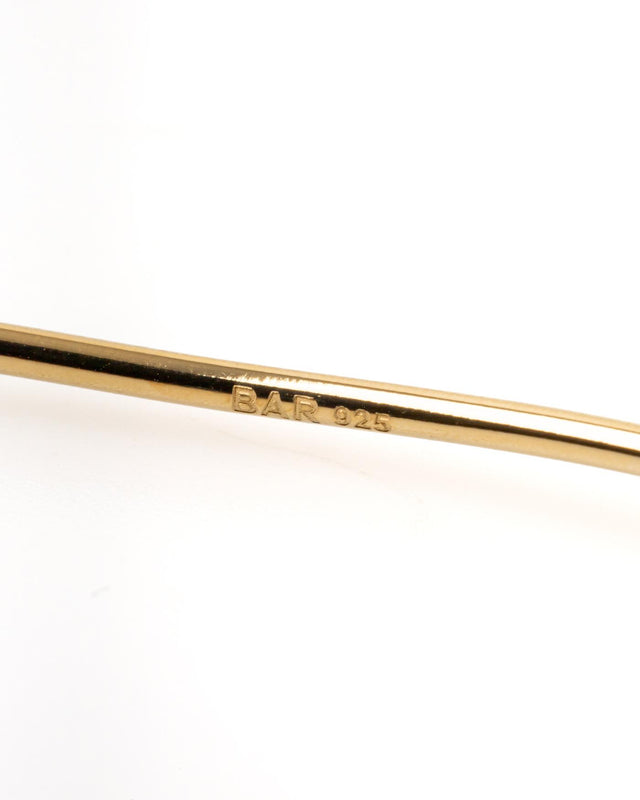 DANCING LINES CHOKER - GOLD DANLI-CHO-161 -GOLD BAR JEWELLERY 