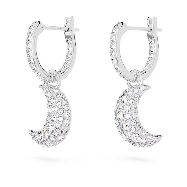 SUBLIMA DROP EARRINGS - WHITE/RHODIUM PLATED 5666157 CRE/RHS SWAROVSKI 
