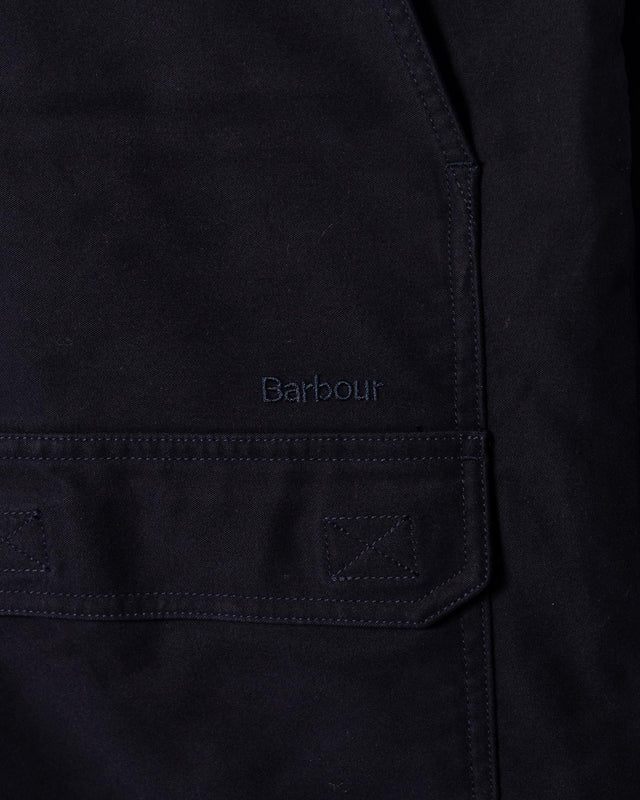 NEWBIRCH OVERSIZED COTTON SATEEN OVERSHIRT - NAVY MOS0437NY91 -NAVY BARBOUR 