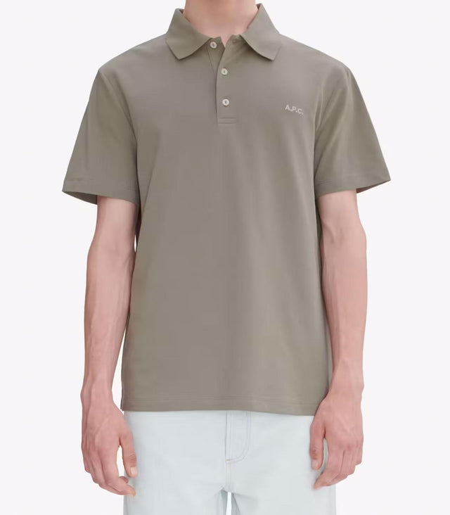 STANDARD POLO SHIRT - GREEN GRAY COGWZ-H26342 KAE-GREEN GRAY A.P.C. 