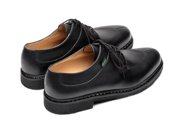 AVIGNON LEATHER SHOES - GRIFF II NOIRE 705109 -LIS NOIR PARABOOT 