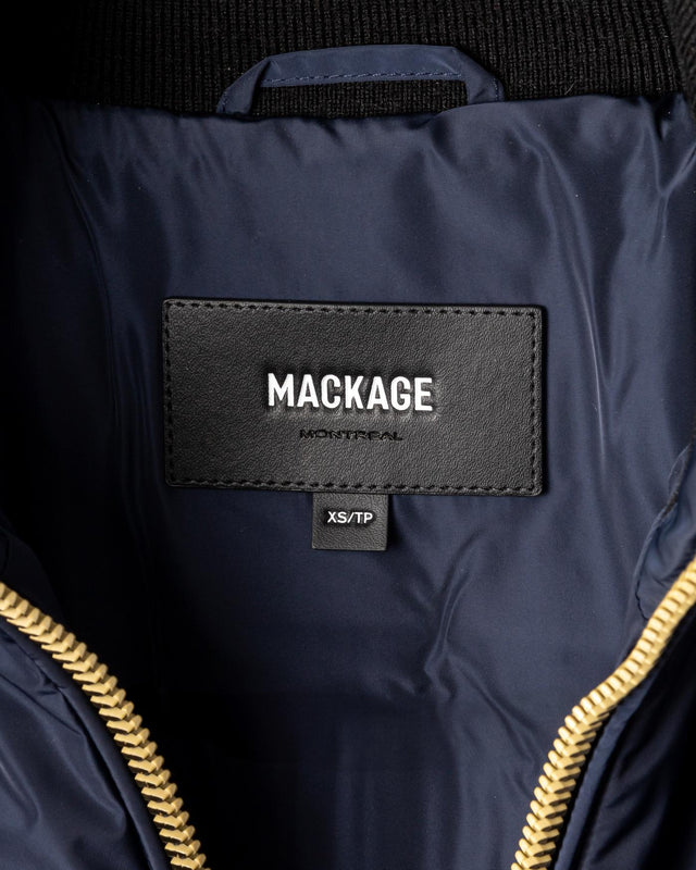 HOODED DOWN JACKET - NAVY ADALI-BX -NAVY-GOLD MACKAGE 