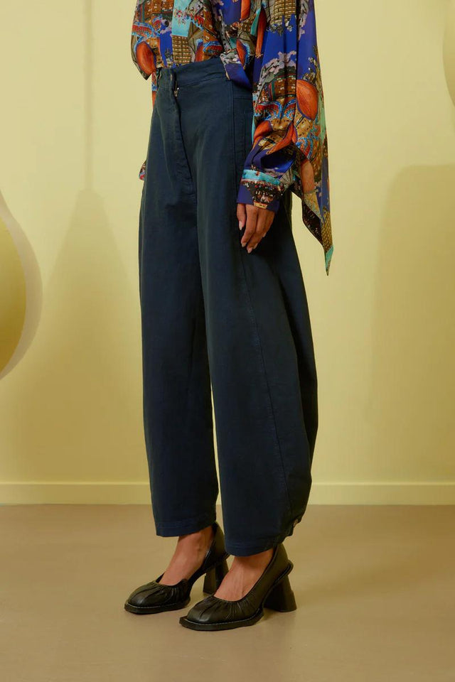 POST DENIM PANTS - NAVY BLUE TWILL SS24STUD-F502 797 HENRIK VIBSKOV 