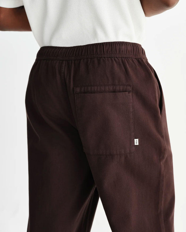 ORGANIC COTTON TROUSER - DARK BROWN AW25-TRO-KUR-BFK-DKB -DARK BROWN WAX LONDON 
