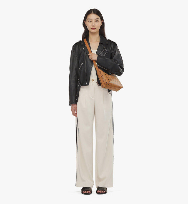 AREN HOBO IN VISETOS - COGNAC MWHESTA01CO001 COGNAC MCM 