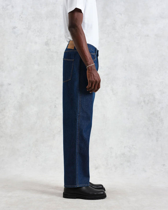 LOOSE FIT JEAN DENIM - DARK WASH AW24-DEN-LOO-BLV-BKW -DARK WASH WAX LONDON 