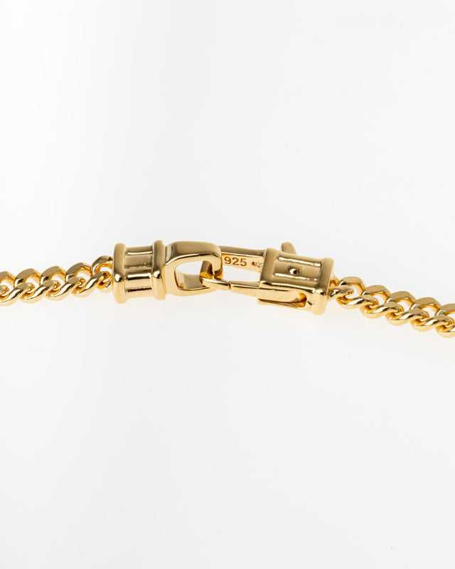 CURB CHAIN NECKLACE M - GOLD 100266 -GOLD TOM WOOD 