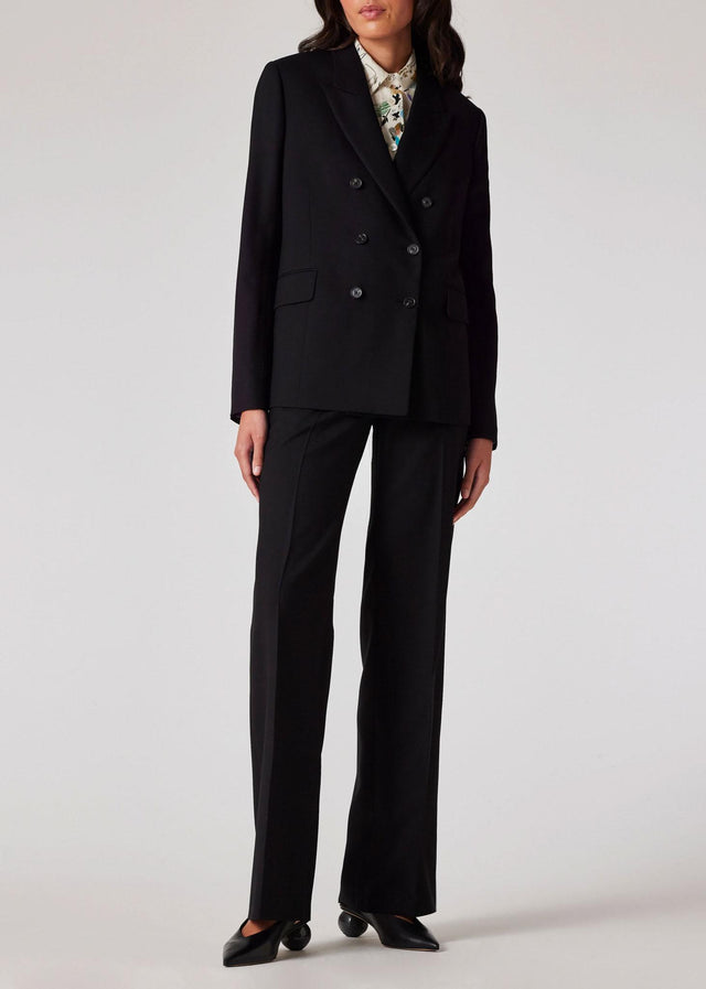 WOMEN'S A SUIT TO TRAVEL IN WOOL BOOTCUT TROUSERS - BLACK W1R-306T-N00001 79 PAUL SMITH 