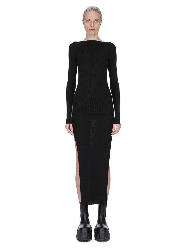 SACRISKIRT - BLACK RP01E7619 RIBM -09 BLACK RICK OWENS 
