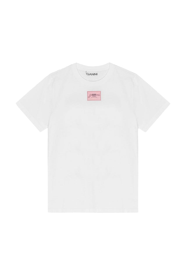 BASIC COLLAGE RELAXED T-SHIRT - BRIGHT WHITE