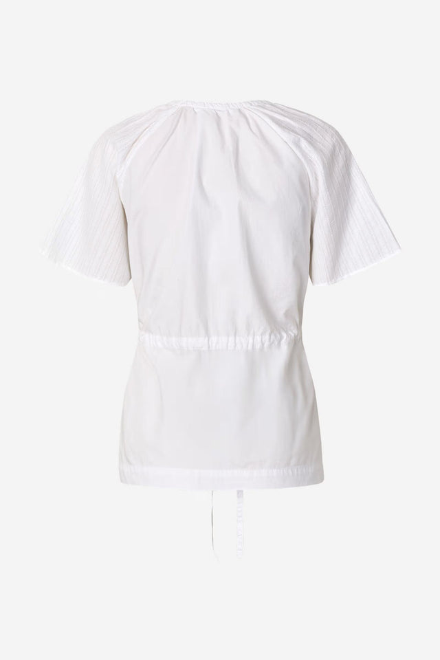 SATOMA BLOUSE - WHITE F25100007 -WHITE SAMSOE SAMSOE 
