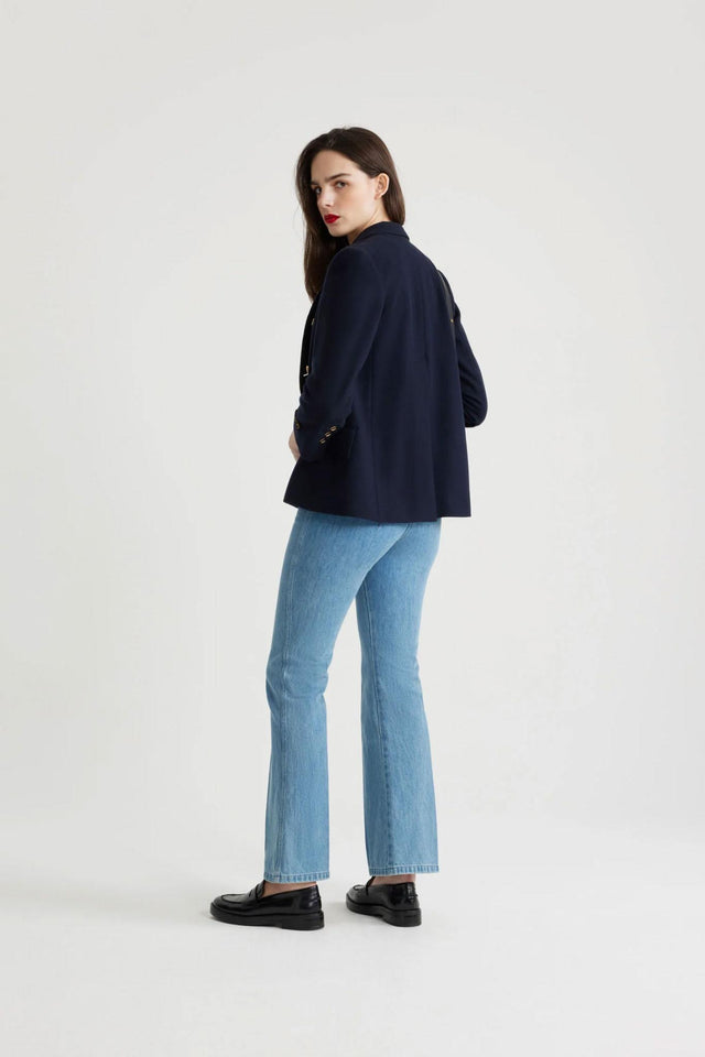DOUBLE-BREASTED JACKET - NAVY