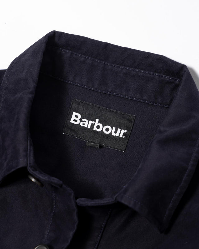 NEWBIRCH OVERSIZED COTTON SATEEN OVERSHIRT - NAVY MOS0437NY91 -NAVY BARBOUR 