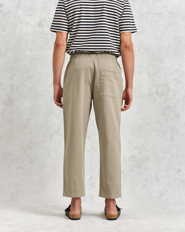 KURT TROUSERS - LIGHT KHAKI TWILL WI00-TRO-KUR-BFK-LKA KHAKI WAX LONDON 