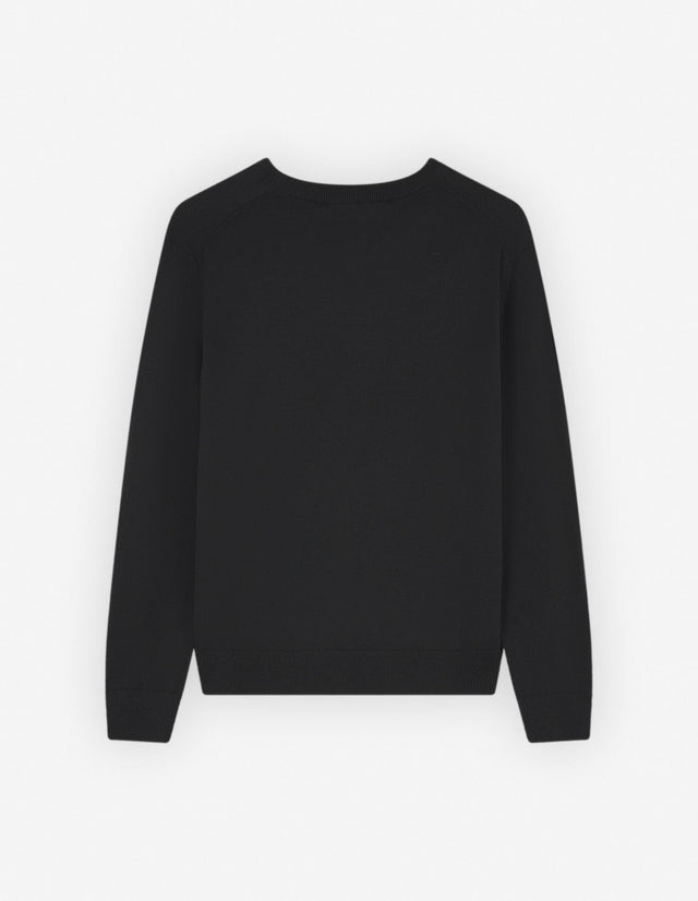 BOLD FOX HEAD PATCH REGULAR JUMPER - BLACK