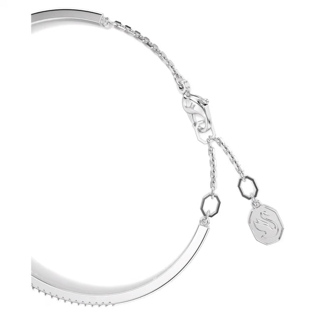 MESMERA BANGLE - WHITE/RHODIUM PLATED 5667253 CRY/RHS SWAROVSKI 