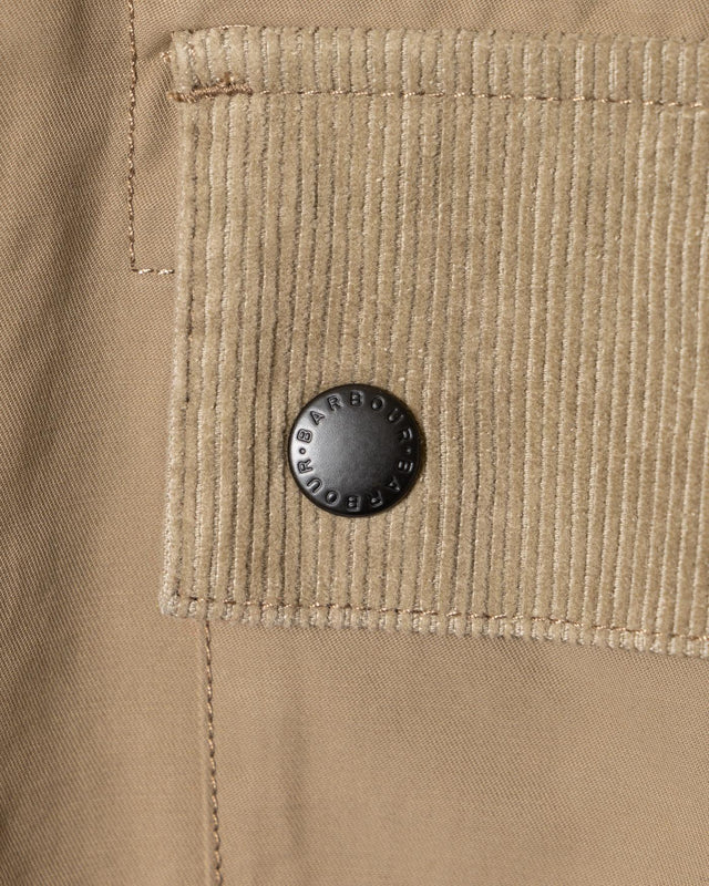 SILVERBAY OS TWILL OVERSHIRT - BRITISH KHAKI MOS0438KH11 -BRITISH KHAKI BARBOUR 