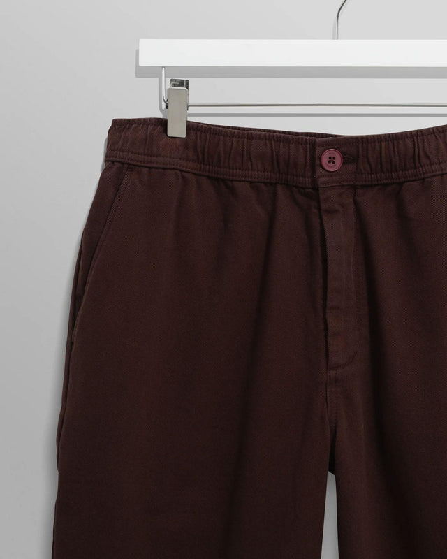 ORGANIC COTTON TROUSER - DARK BROWN AW25-TRO-KUR-BFK-DKB -DARK BROWN WAX LONDON 