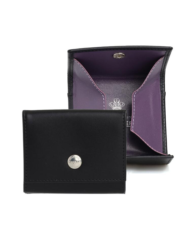 BRIDLE HIDE COIN PURSE - STERLING PURPLE ST145JR-PL Sterling Purple ETTINGER 