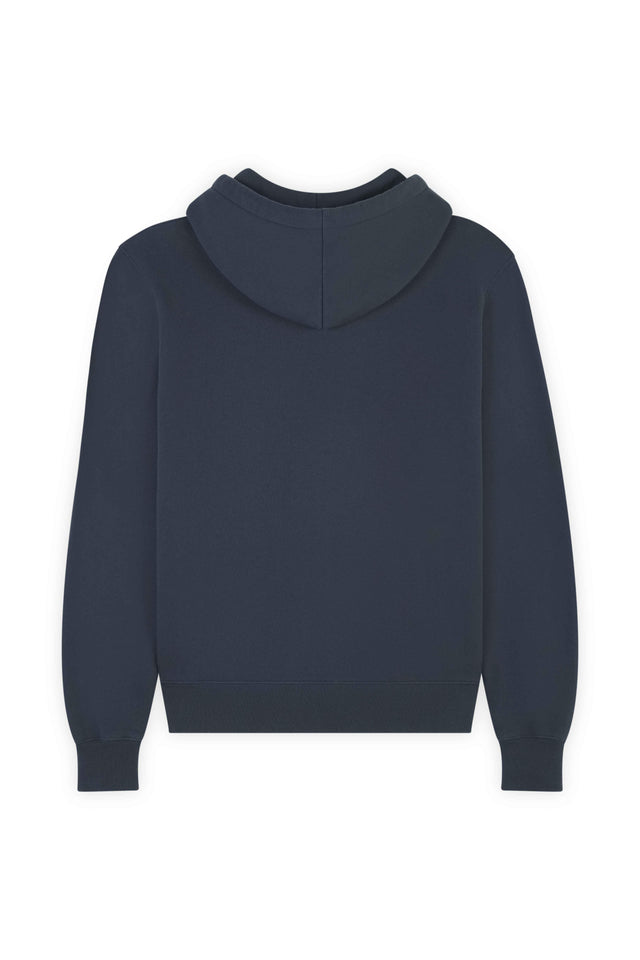 FLOWERS COMFORT HOODIE - INK BLUE