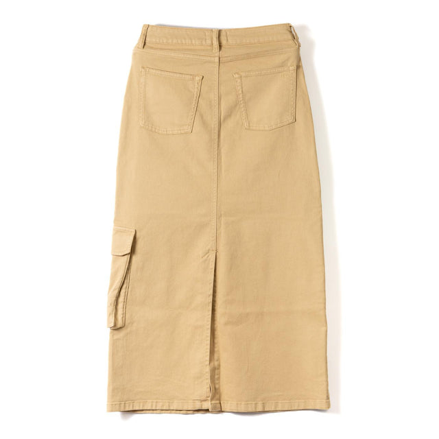 AUGUSTA UTILITY MAXI SKIRT - KHAKI TWILL I234847 KHAKI TWILL IVY COPENHAGEN 