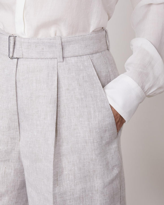 DALVA LINEN SHORT - NATURAL S25WSHT802 -NATURAL OFFICINE GENERALE 