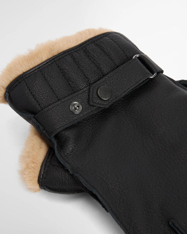 LEATHER UTILITY GLOVES - BLACK MGL0013BK12 -BLACK BARBOUR 
