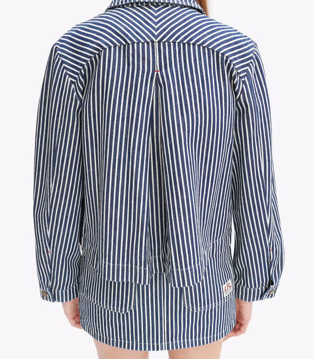 FRIDA JACKET - BLUE/ WHITE COHHG-F32006 TIC-BLUE/WHITE A.P.C. 