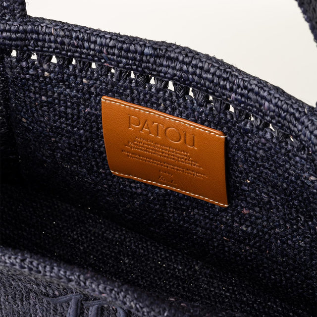 TRAPEZE TOTE BAG - NAVY BLACK AC0920215 -699N NAVY BLACK PATOU 