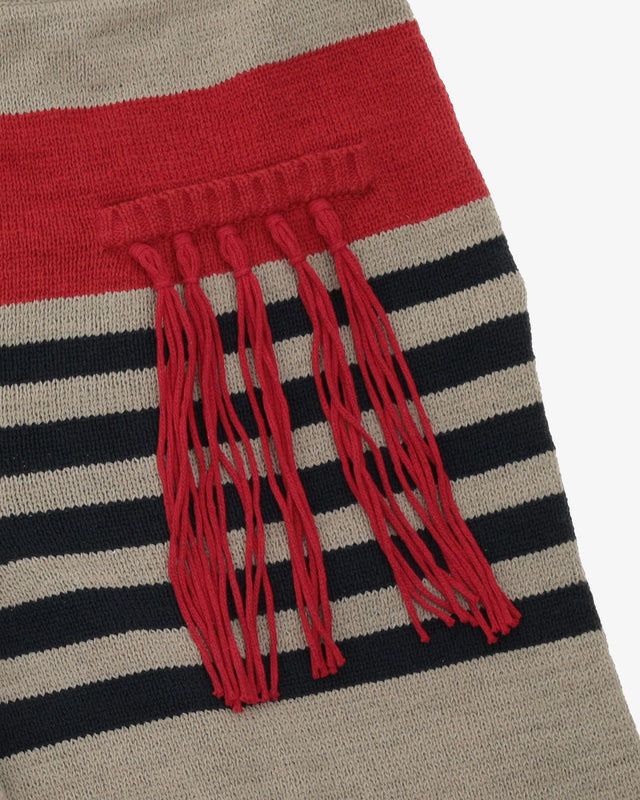 STRIPE SHORTS - RED LANDSCAPE STRIPE CGSS24CKNTRP01 RED LANDSCAPE STRIPE CRAIG GREEN 