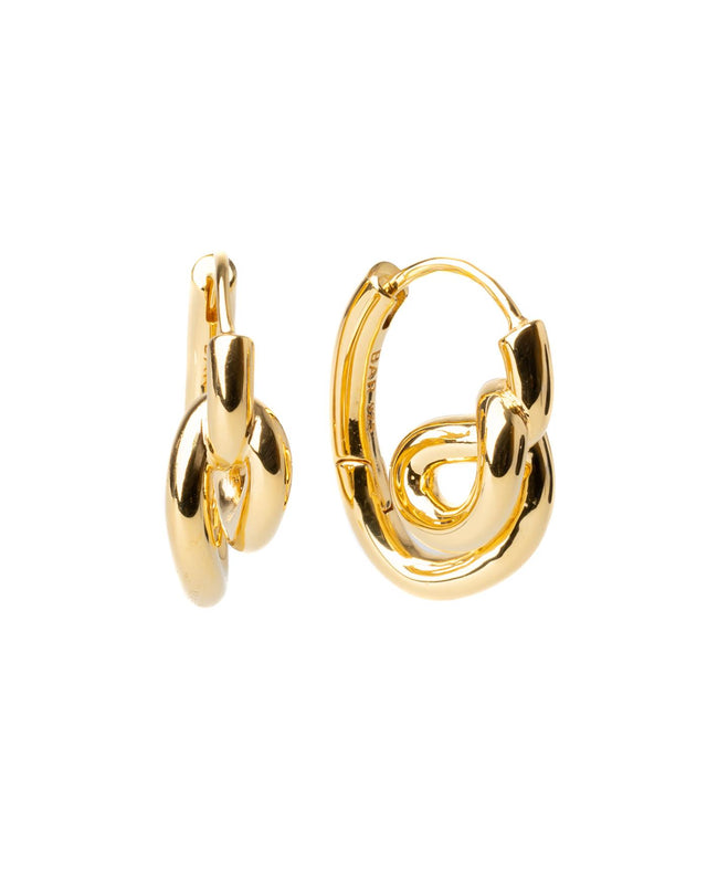 UNRAVEL EARRINGS - GOLD UNRAV-EA-123 -GOLD BAR JEWELLERY 