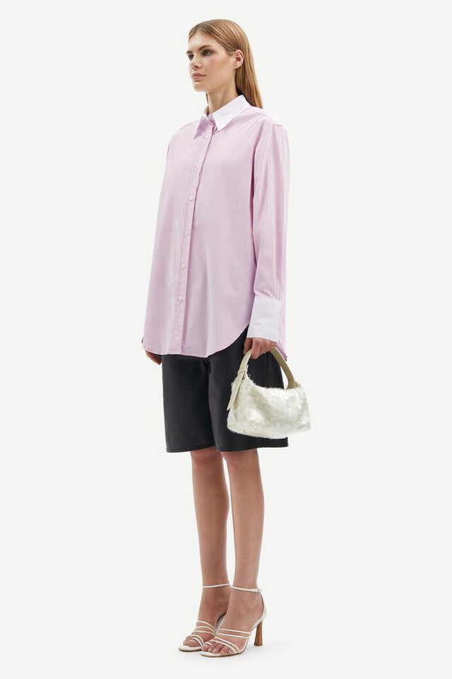 SALOVAS SHIRT  - LILAC SNOW F24100170 LILAC SNOW SAMSOE SAMSOE 