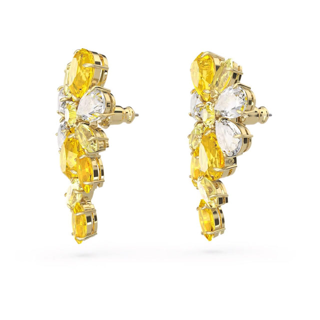 GEMA DROP EARRINGS - YELLOW/GOLD-TONE PLATED 5652802 YEL/GOS SWAROVSKI 