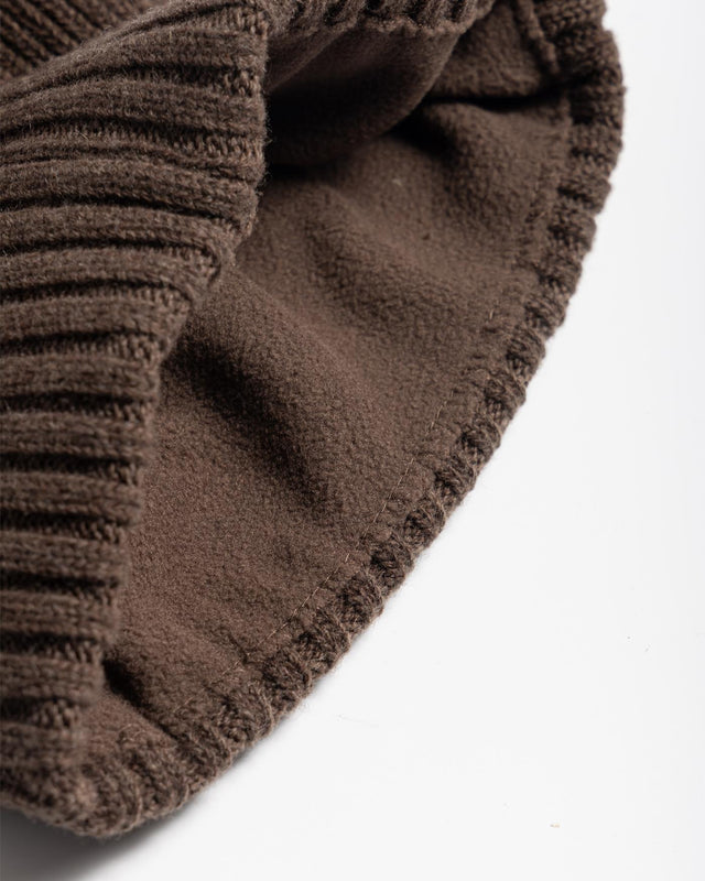 CARLTON BEANIE HAT - MID BROWN MHA0449BR51 -MID BROWN BARBOUR 