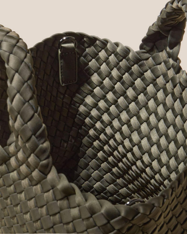 ST. BARTHS SMALL TOTE BAG - OLIVE SN03012LD -OLIVE NAGHEDI 