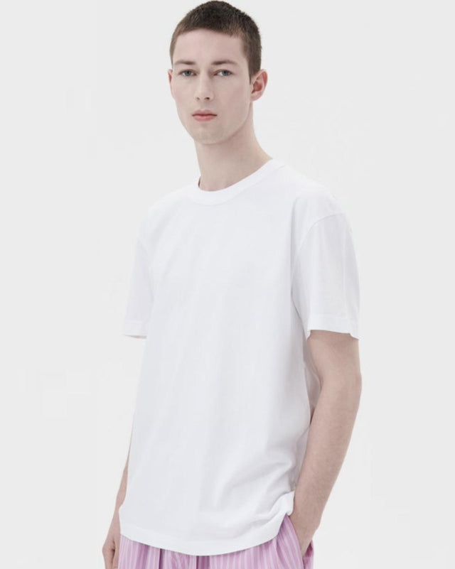 SLEEPING SHORT SLEEVED T-SHIRT - WHITE TSH-WH -White TEKLA 