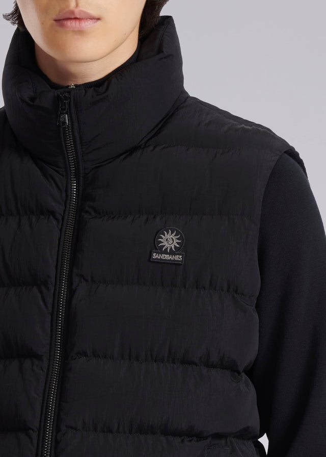 MENS CORE GILET - BLACK M40 -BLACK SANDBANKS 