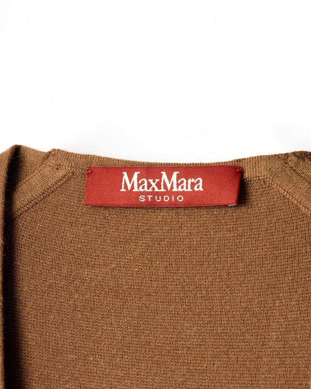 ABETE KNITTED WAISTCOAT - BROWN 2526356011600 -003 MAX MARA 
