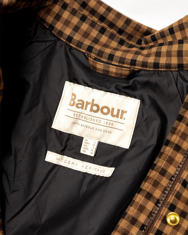 AUDREY SHOWERPROOF JACKET - VICUNA/ HESSIAN TARTAN LSP0256BR51 -VICUNA/HESSIAN TARTAN BARBOUR 