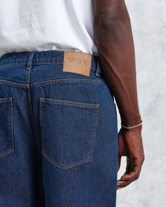 LOOSE FIT JEAN DENIM - DARK WASH AW24-DEN-LOO-BLV-BKW -DARK WASH WAX LONDON 
