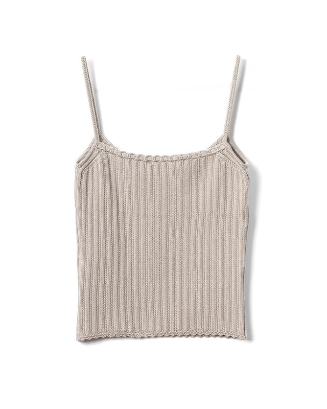 RIBBED TANK TOP IN VISCOSE - MINK RW-TO0061-K058-E25 -190 MINK LANVIN 