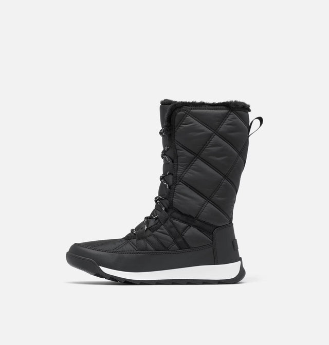 WHITNEY II PLUS TALL LACE WATERPROOF SNOW BOOTS - BLACK/SALT 2088261 Black, Sea Salt SOREL 