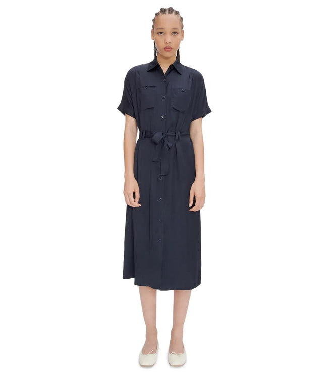 NEW DREW DRESS - BLACK VIAKQ-F05959 LZZ  NOIR A.P.C. 